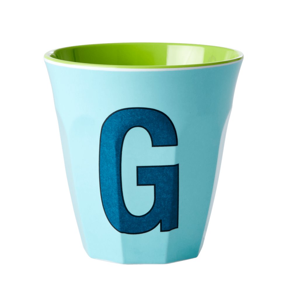 Alphabet Melamine Cups (Blue)