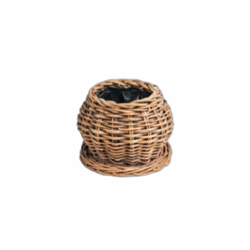 Jelle Round Rattan Bowl