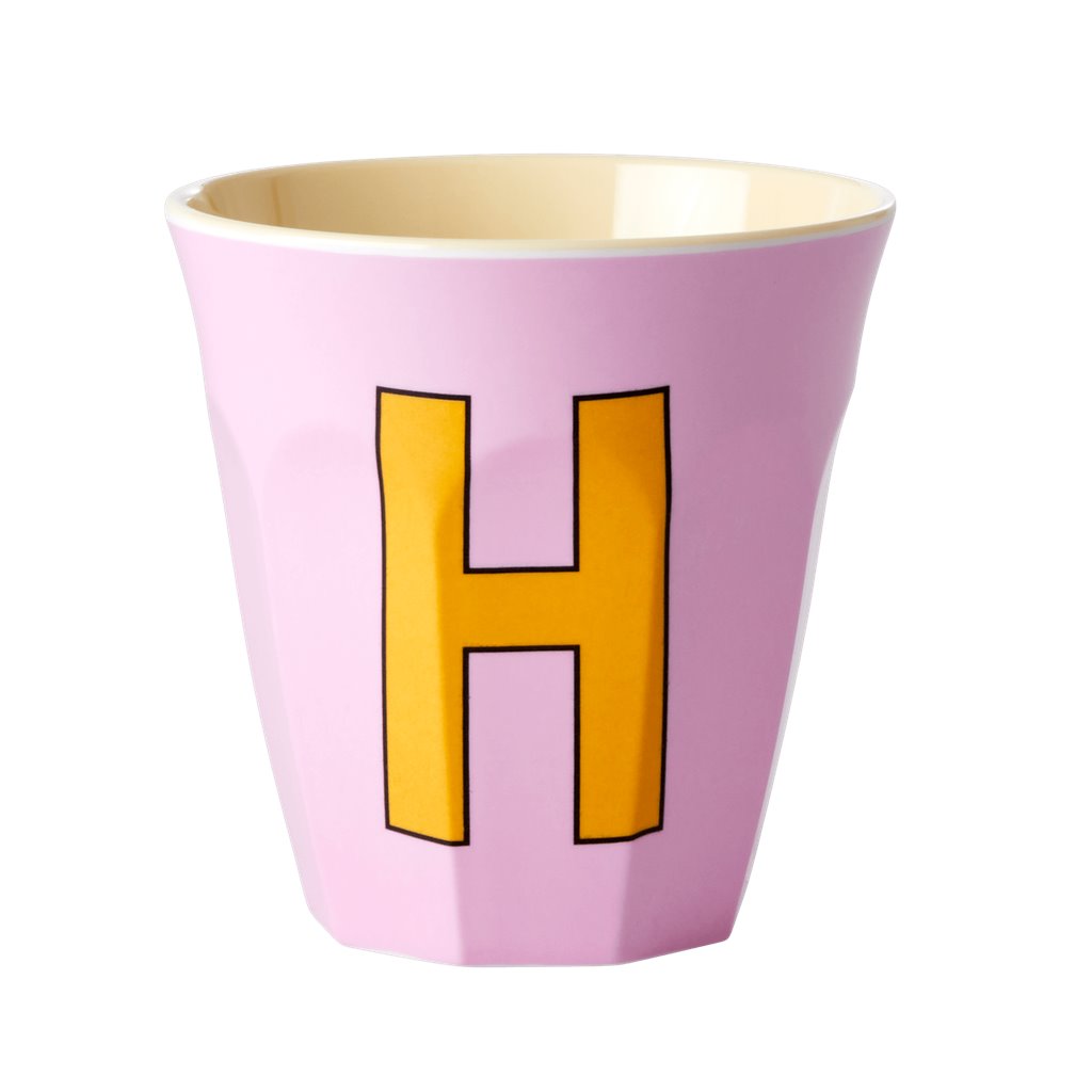 Alphabet Melamine Cups (Pink)