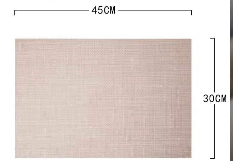Premium Waterproof Rectangular Synthetic Placemat 45X30cm