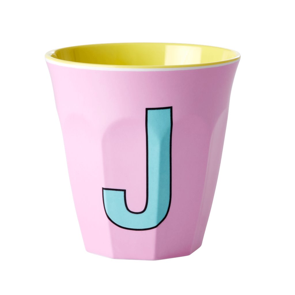 Alphabet Melamine Cups (Pink)