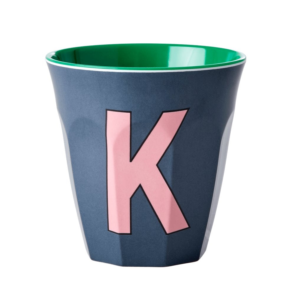 Alphabet Melamine Cups (Blue)