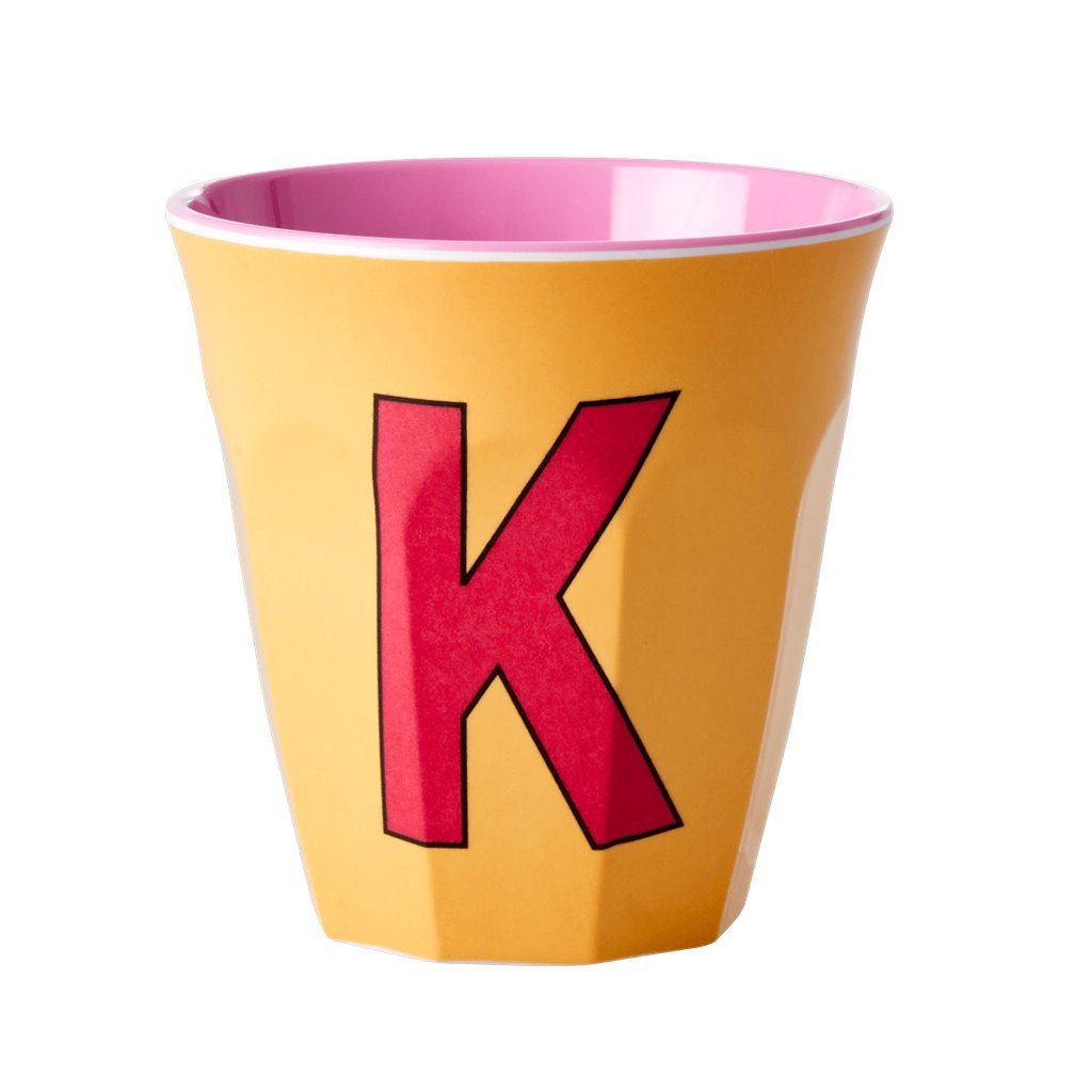 Alphabet Melamine Cups (Pink)