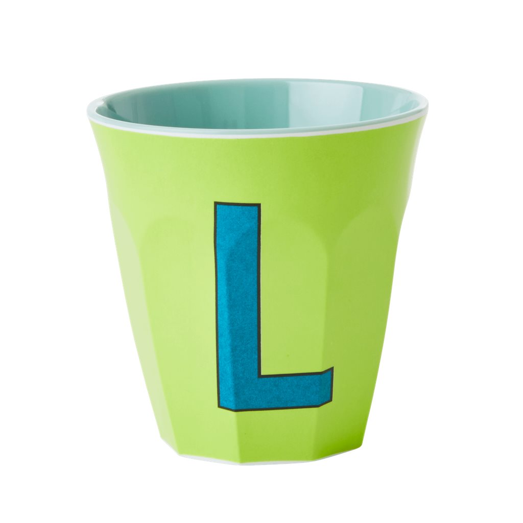 Alphabet Melamine Cups (Blue)