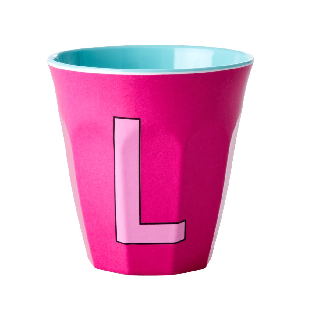 Alphabet Melamine Cups (Pink)