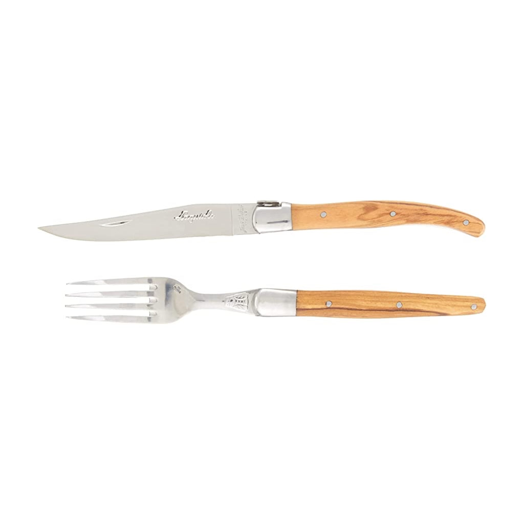 Laguiole Olivewood Cutlery (Set of 12)