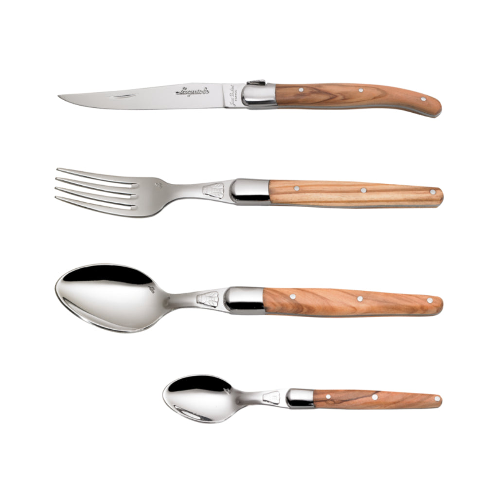 Laguiole Olivewood Flatware (Set of 24)