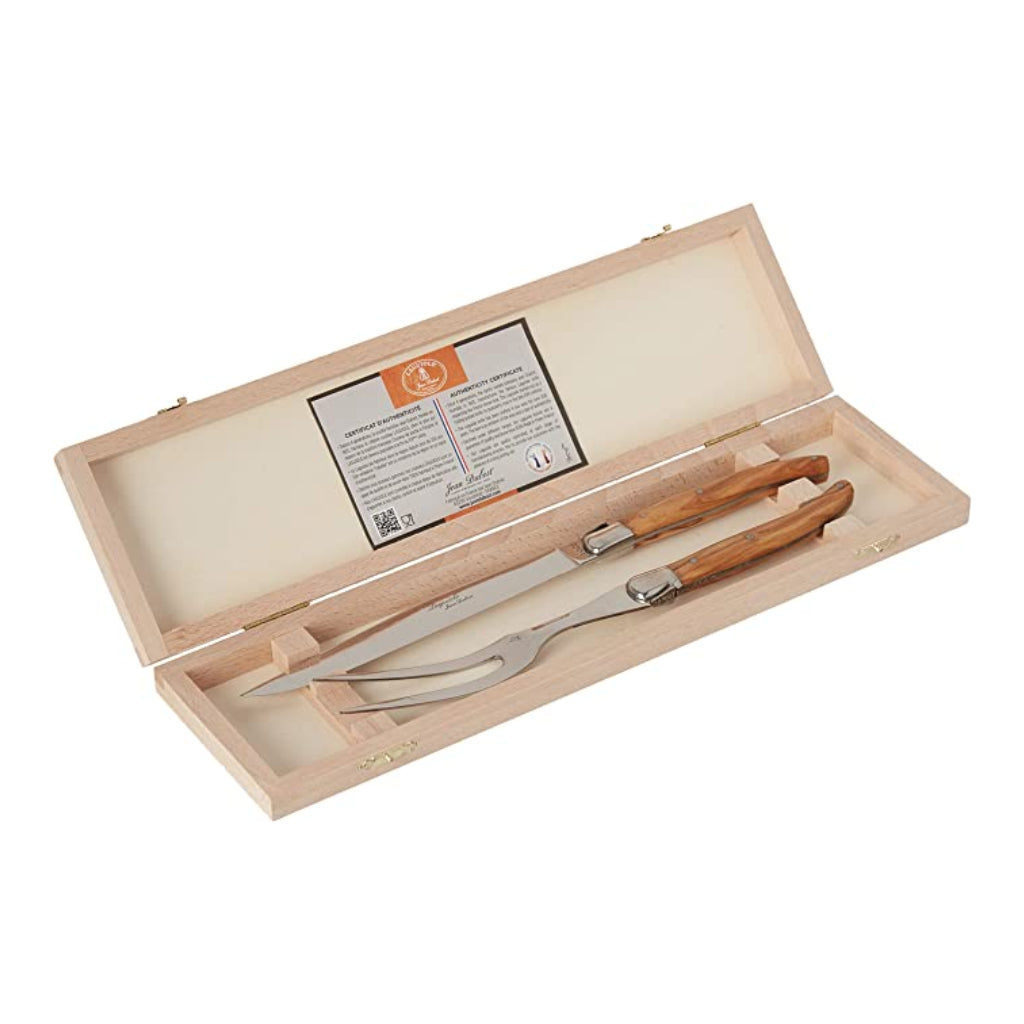 Laguiole Olivewood Carving Set