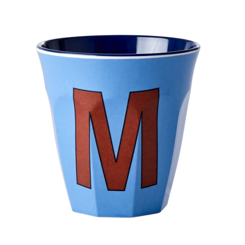 Alphabet Melamine Cups (Blue)