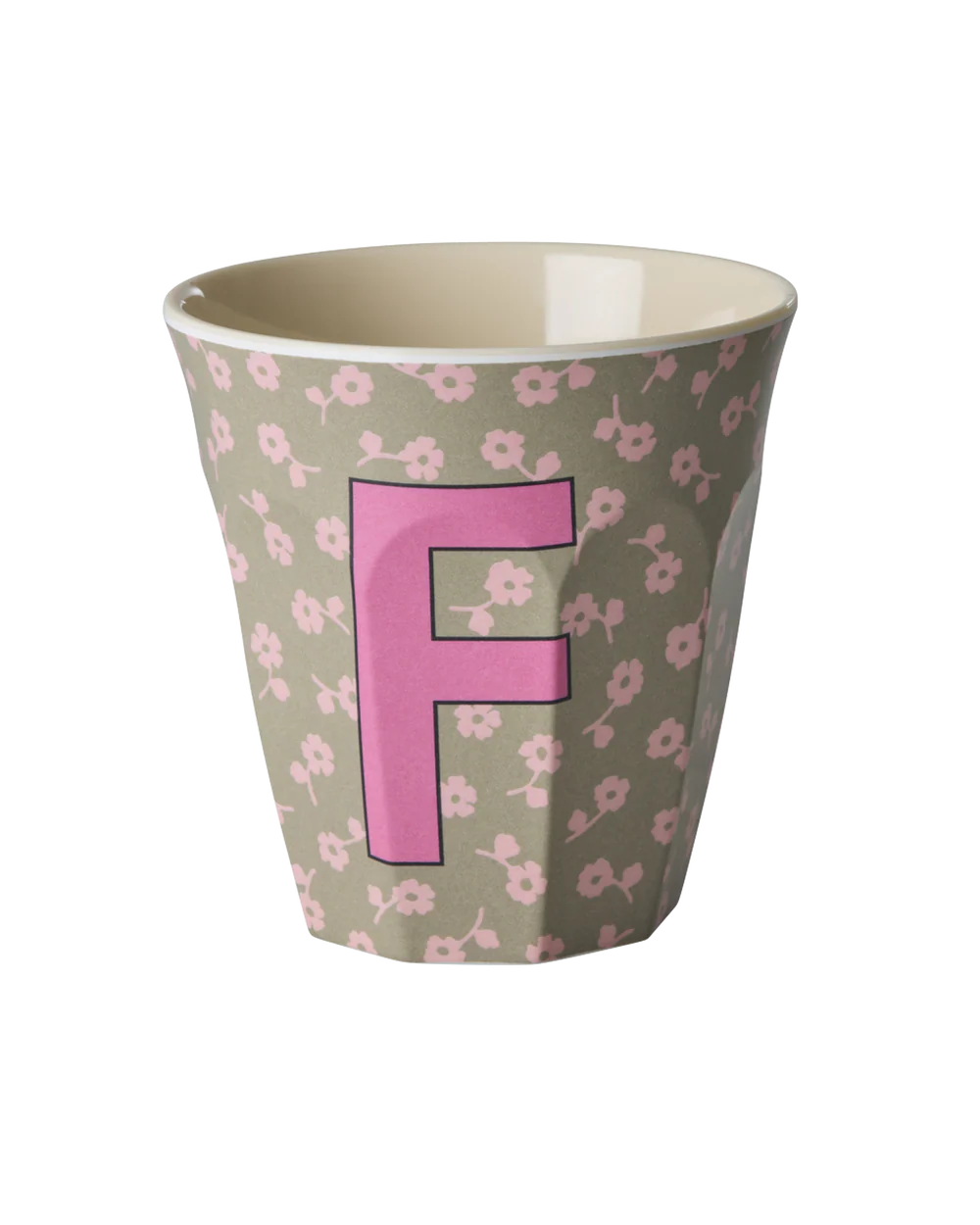 Alphabet Melamine Flower Cups (Pink)