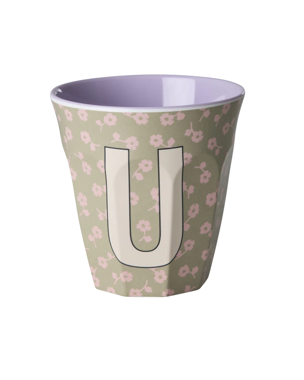 Alphabet Melamine Flower Cups (Pink)