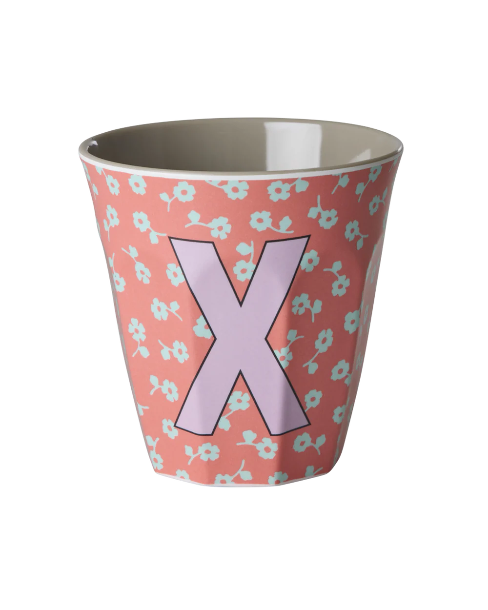 Alphabet Melamine Flower Cups (Pink)