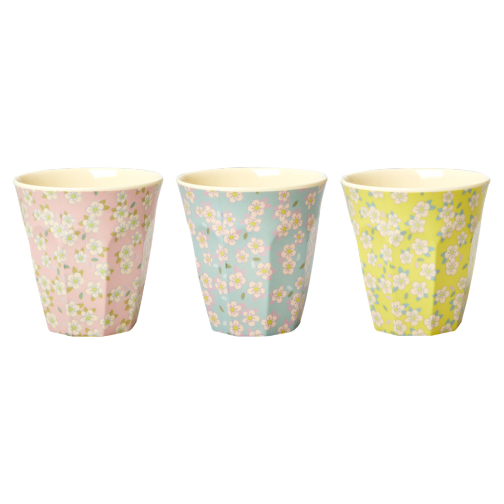 Flower Print Melamine Cup