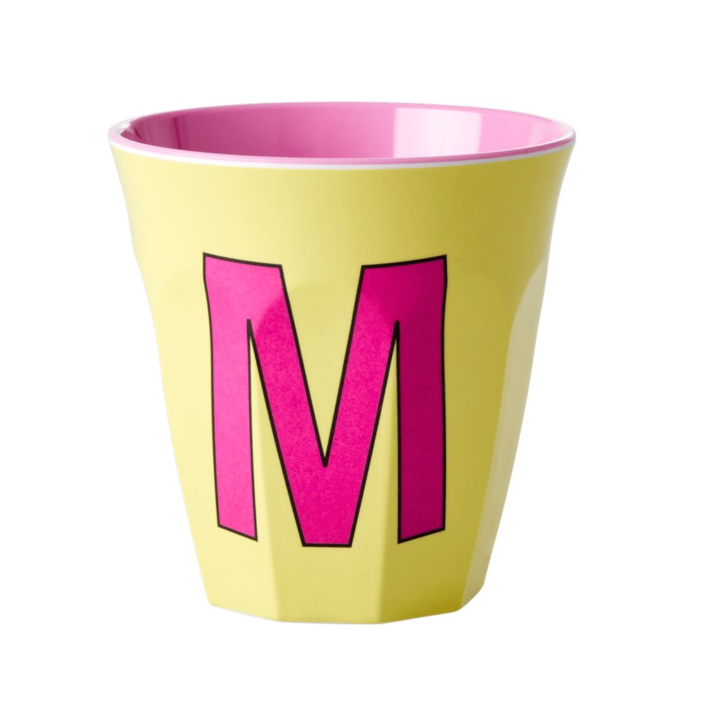 Alphabet Melamine Cups (Pink)