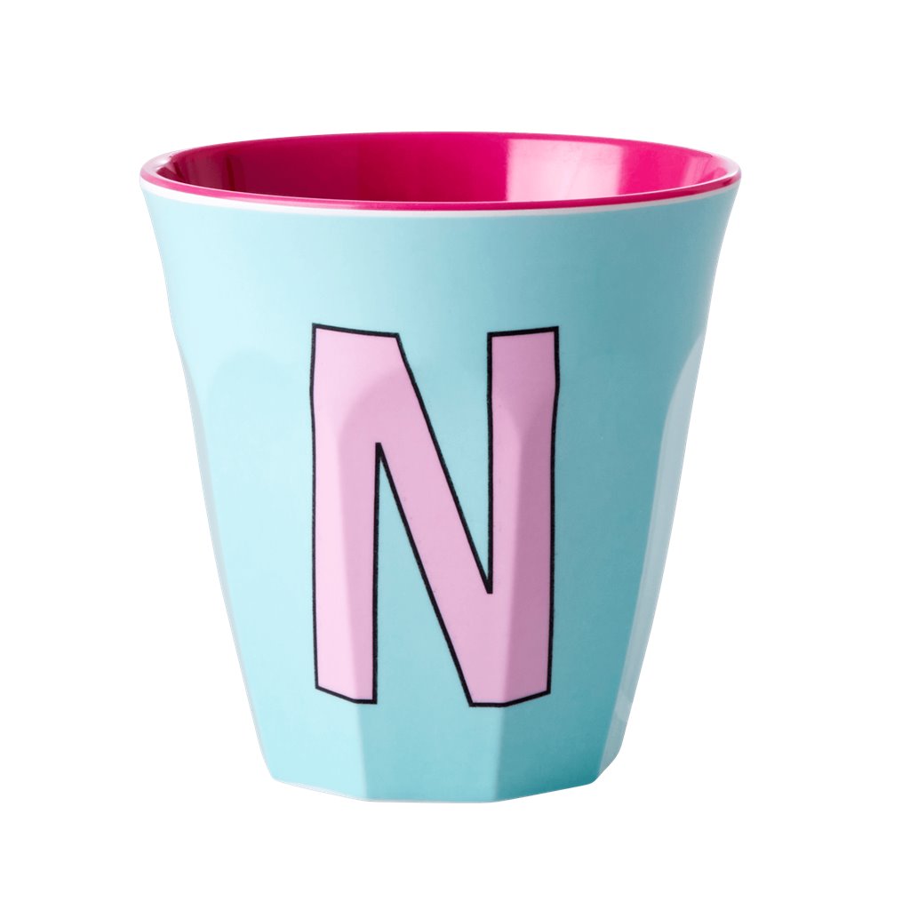 Alphabet Melamine Cups (Pink)