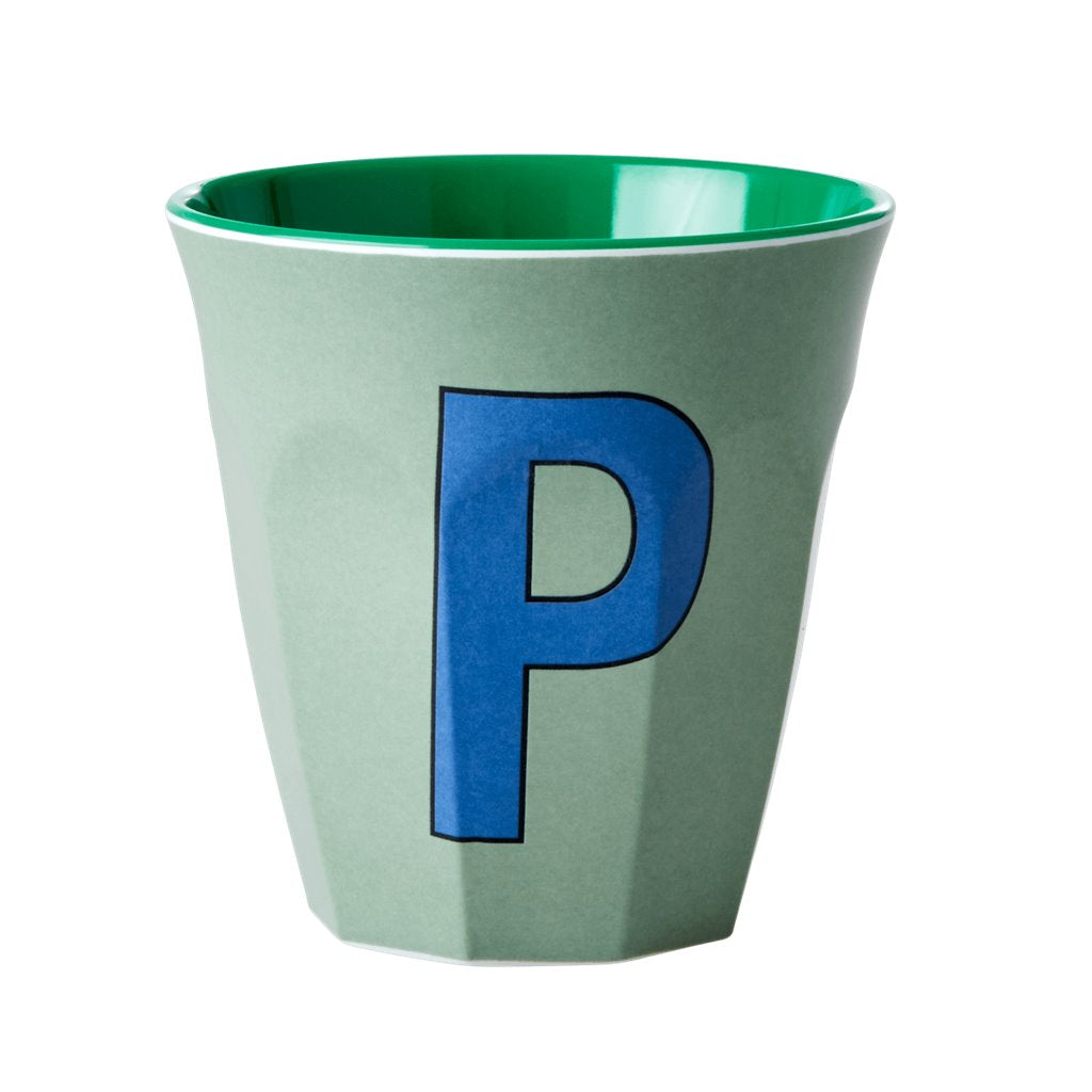 Alphabet Melamine Cups (Blue)