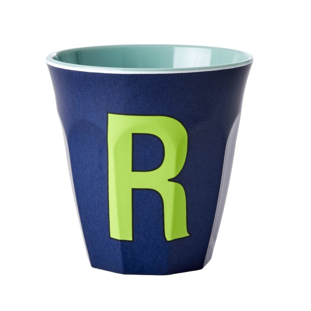 Alphabet Melamine Cups (Blue)