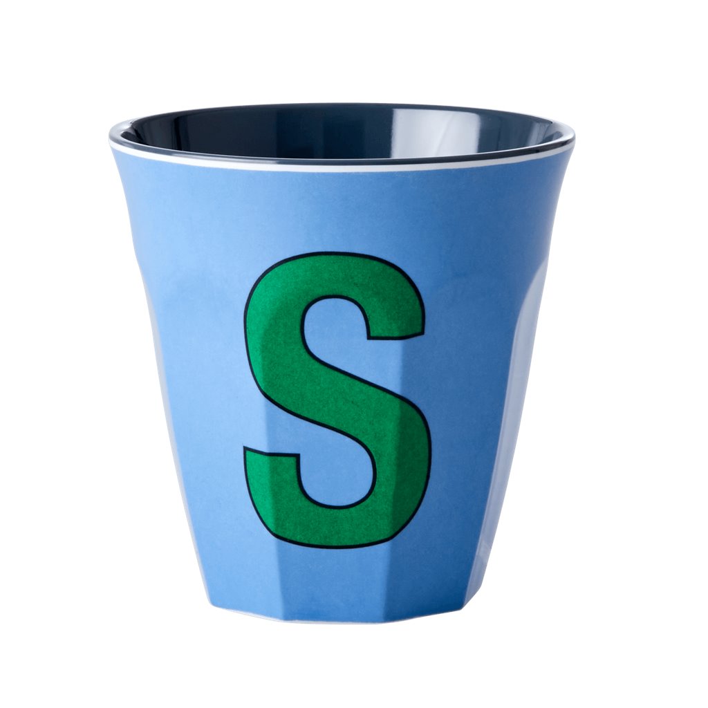 Alphabet Melamine Cups (Blue)