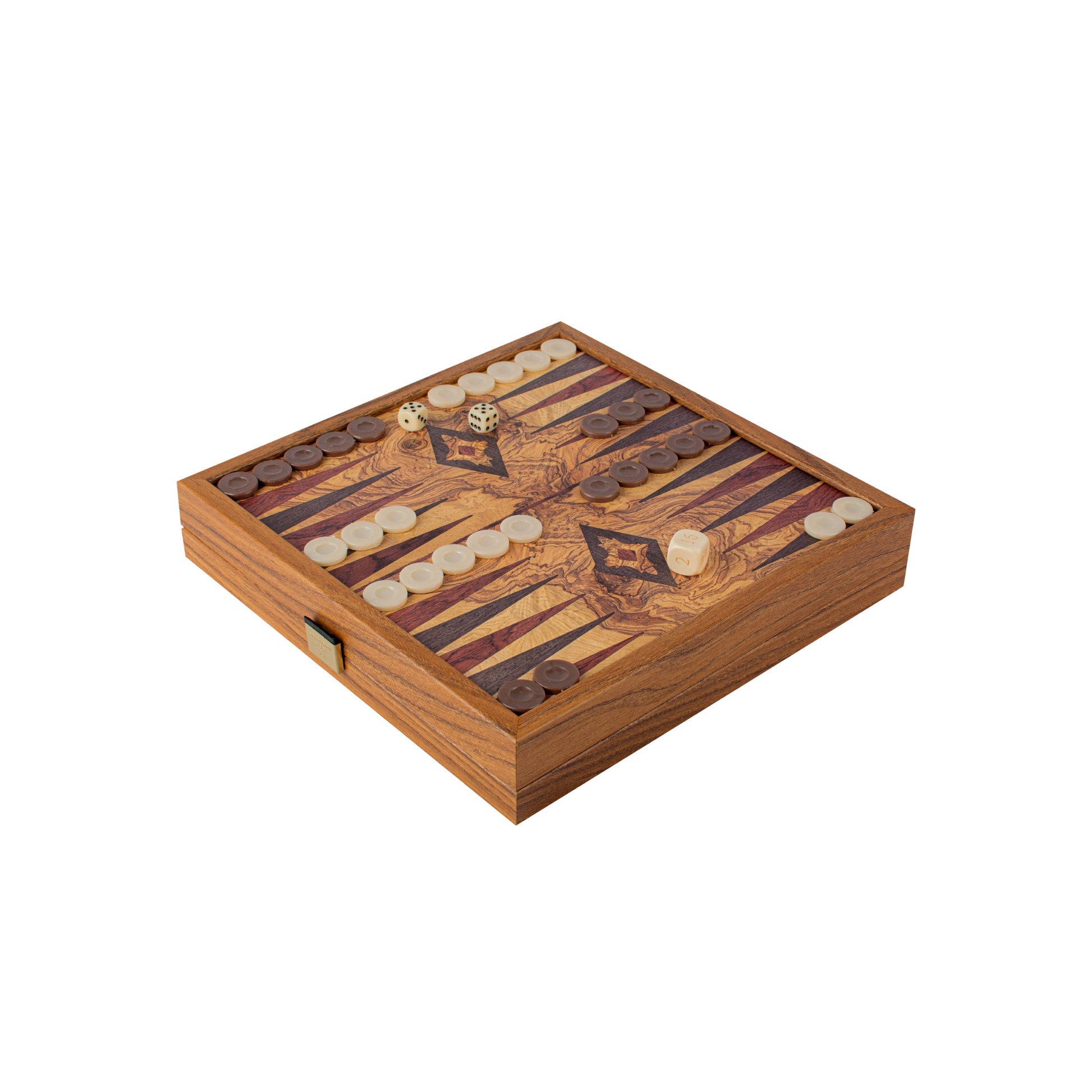 Traditional Style 2-in-1 Combo Game Set: Chess & Backgammon