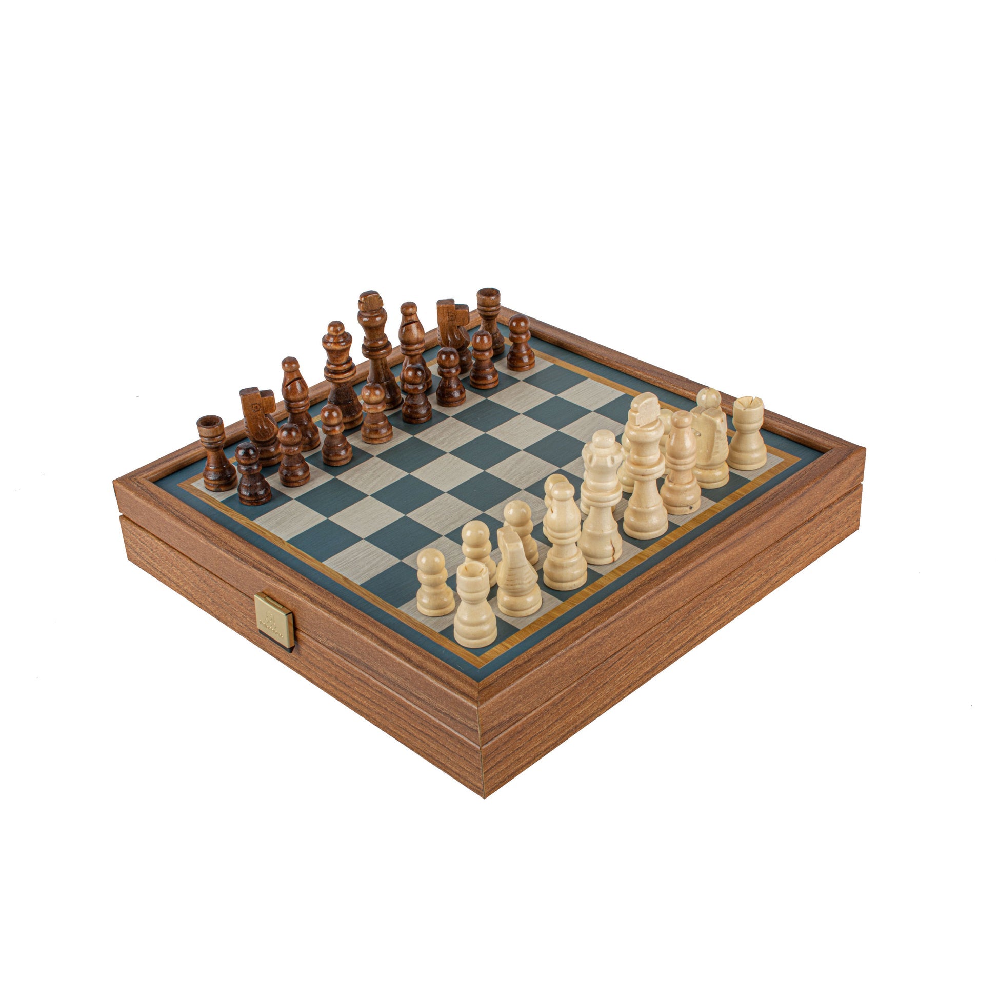 Traditional Style 2-in-1 Combo Game Set: Chess & Backgammon