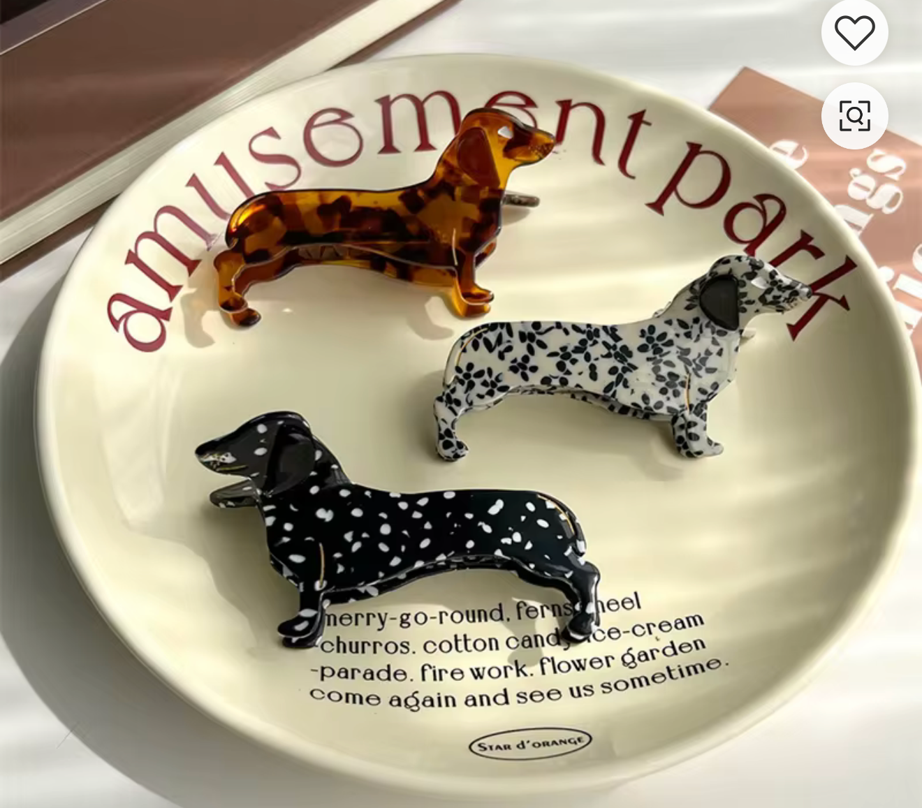 Dog Shaped Dachshund Hair Claw