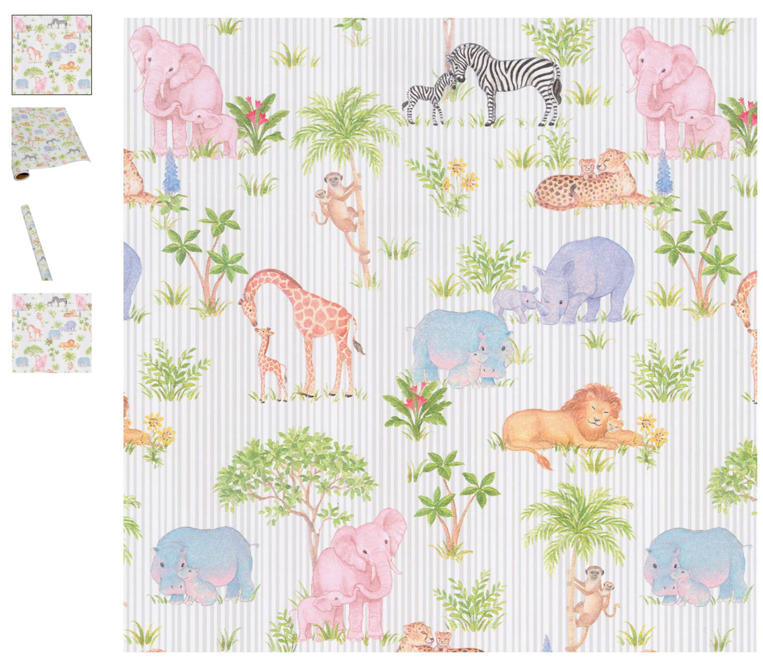 Caspari Giftware Roll Safari Baby