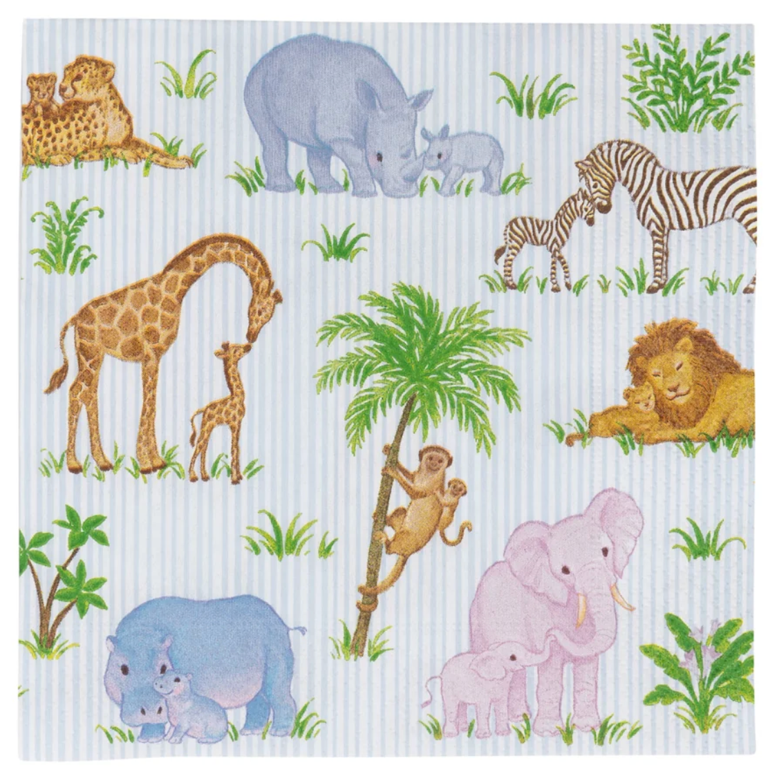 Caspari Safari Baby Luncheon Paper Napkin (Pack of 20 pcs)