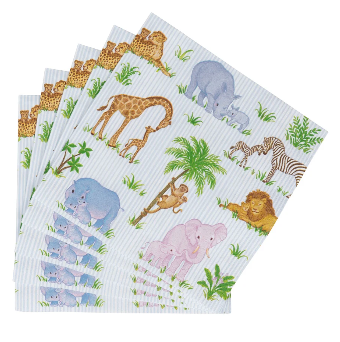 Caspari Safari Baby Luncheon Paper Napkin (Pack of 20 pcs)
