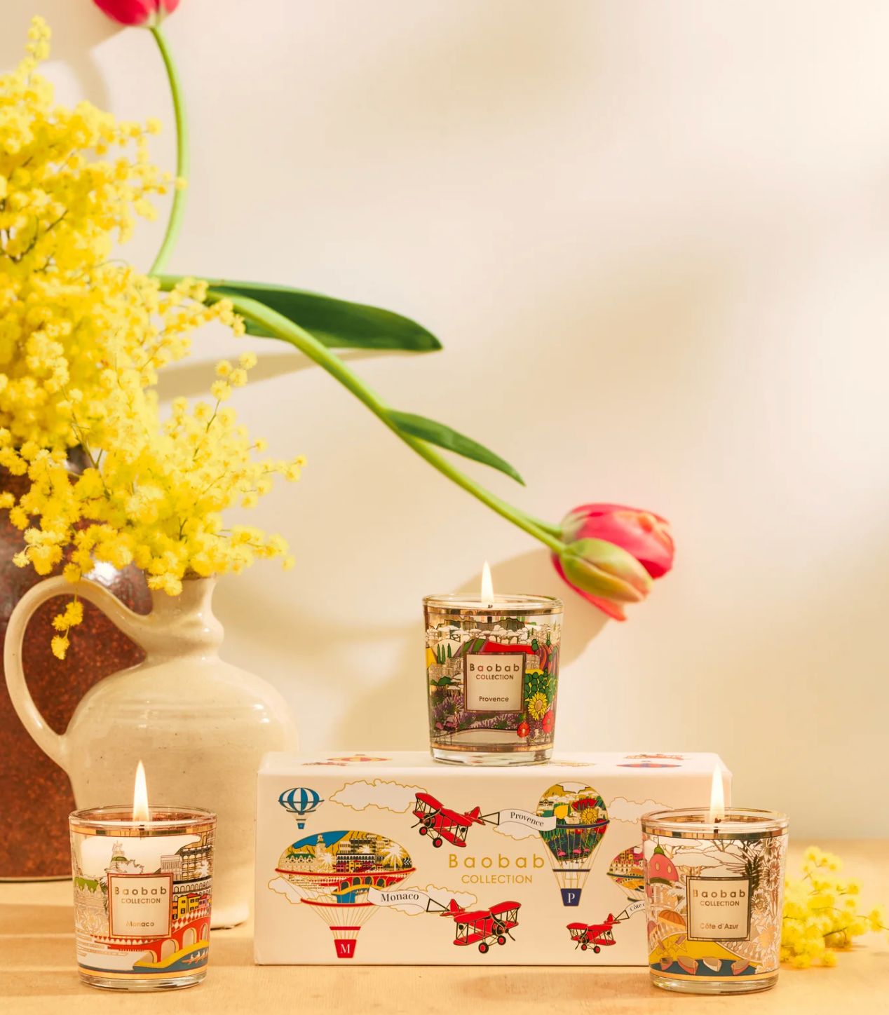 Baobab Trio Travel Candles Provence - Monaco - Côte d'Azur