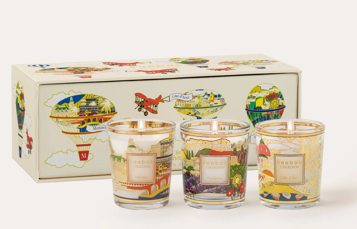Baobab Trio Travel Candles Provence - Monaco - Côte d'Azur