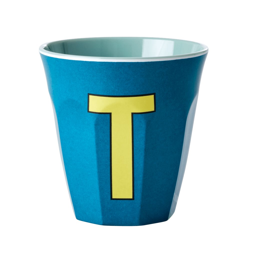 Alphabet Melamine Cups (Blue)