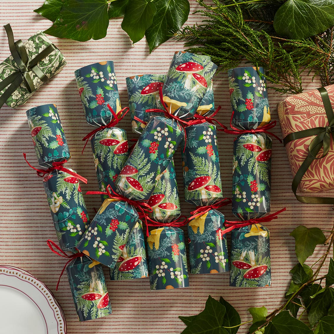 Midnight Forest Christmas Crackers (Set of 6)