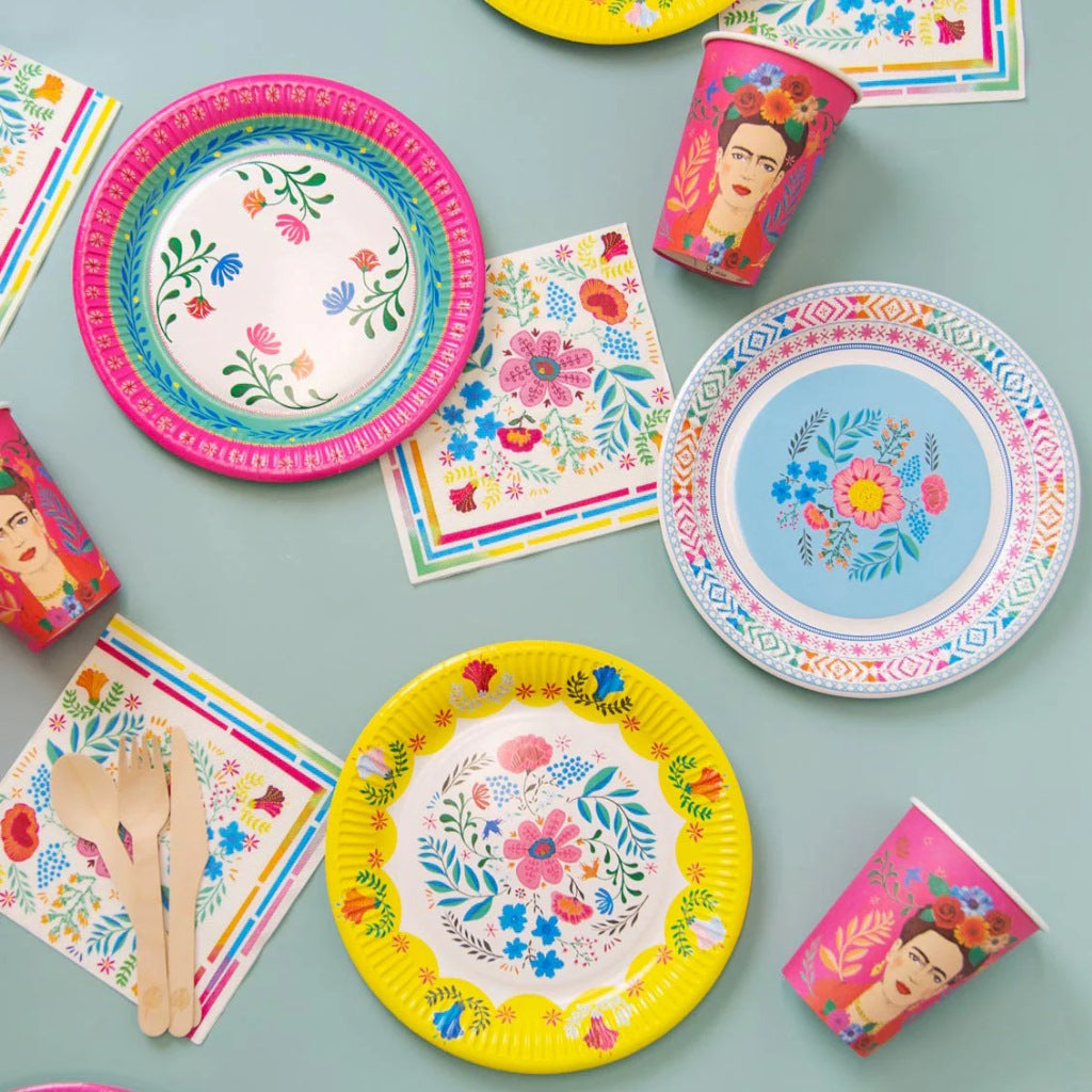 Boho Floral Paper Plates