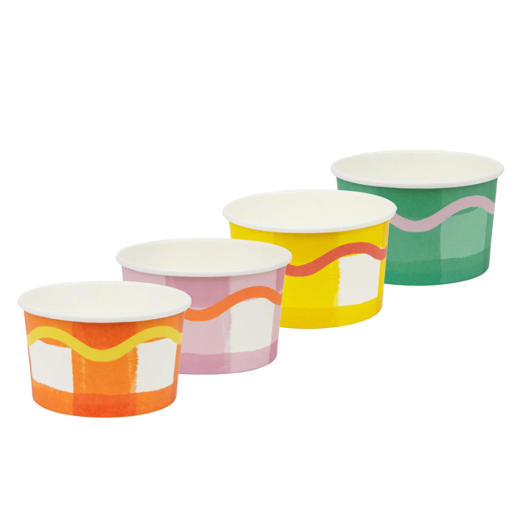 Colourful Ice Cream Cups