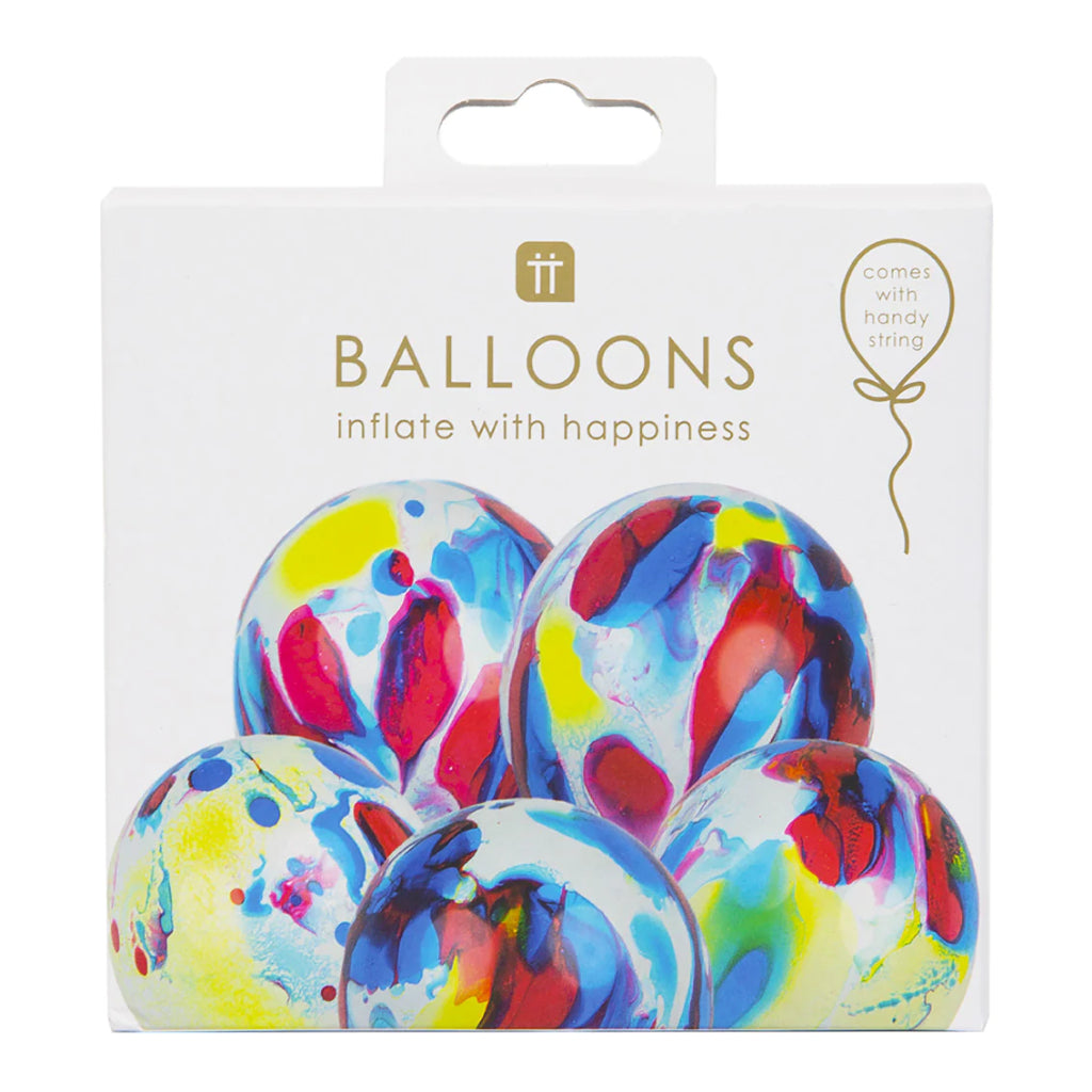 Marble Colourful Balloons