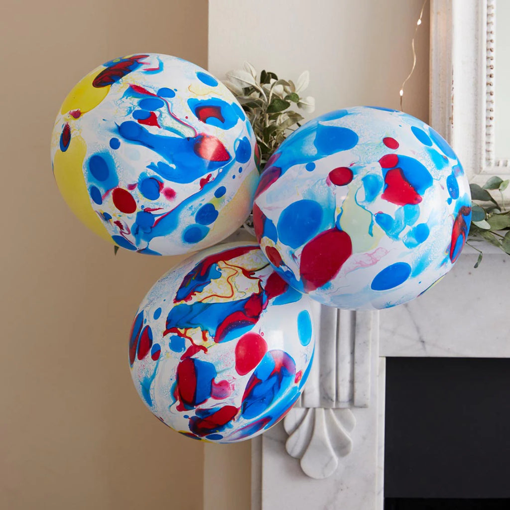 Marble Colourful Balloons