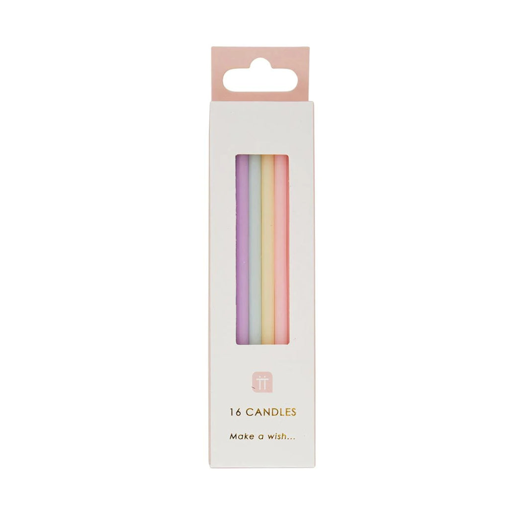 Pastel Candles (Set of 16)