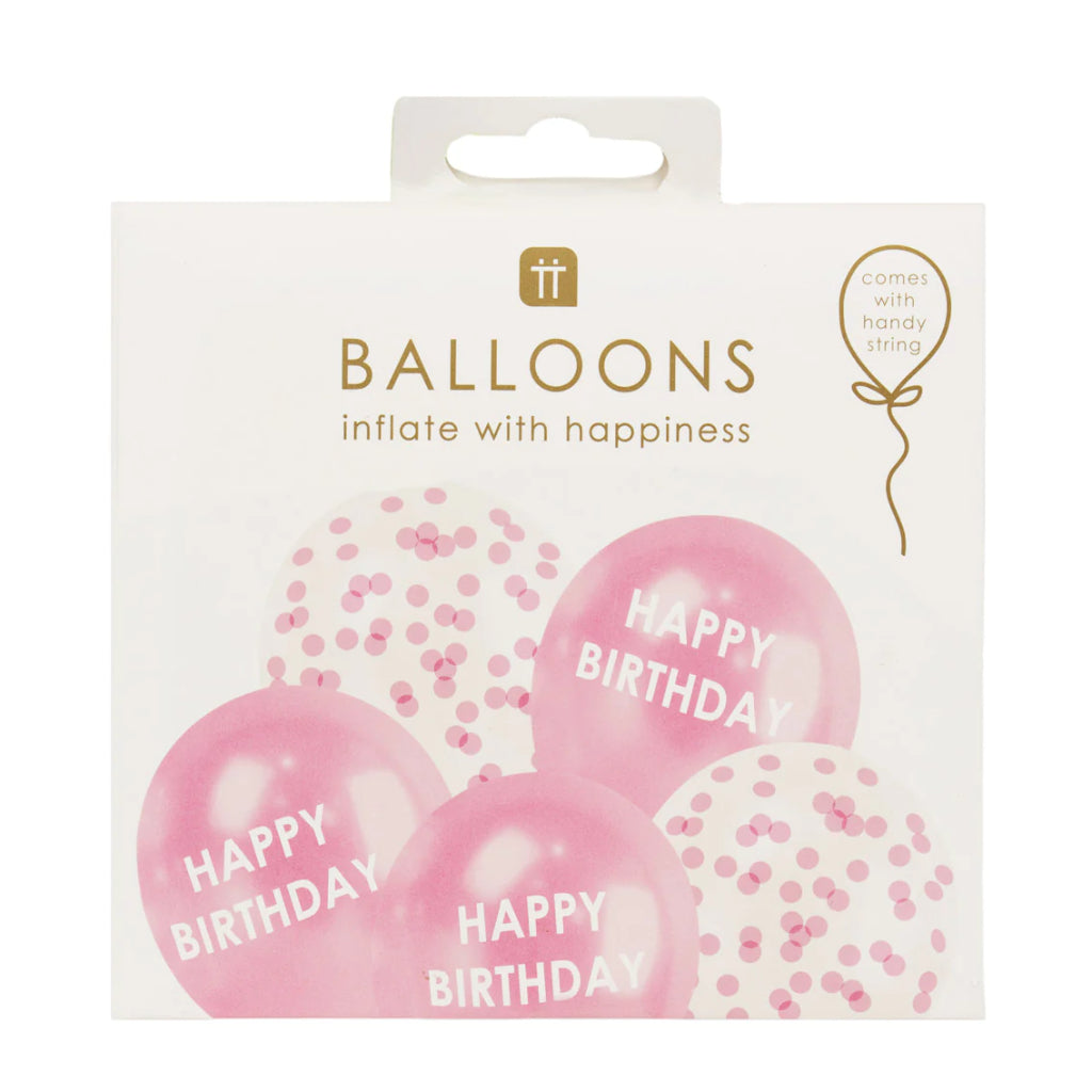 Happy Birthday Confetti Balloons