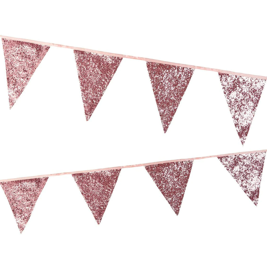 Pink Glitter Bunting