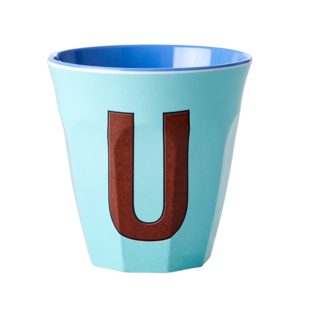 Alphabet Melamine Cups (Blue)