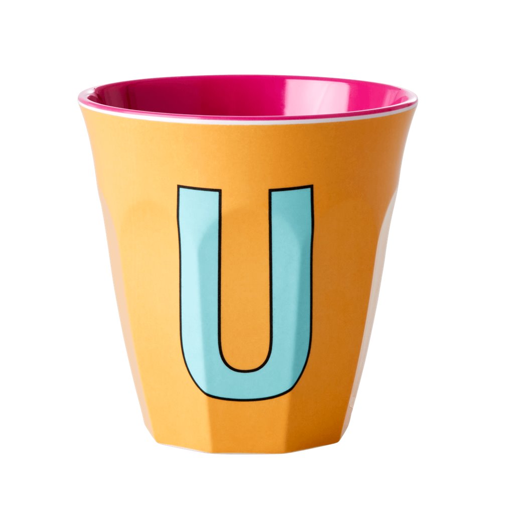 Alphabet Melamine Cups (Pink)