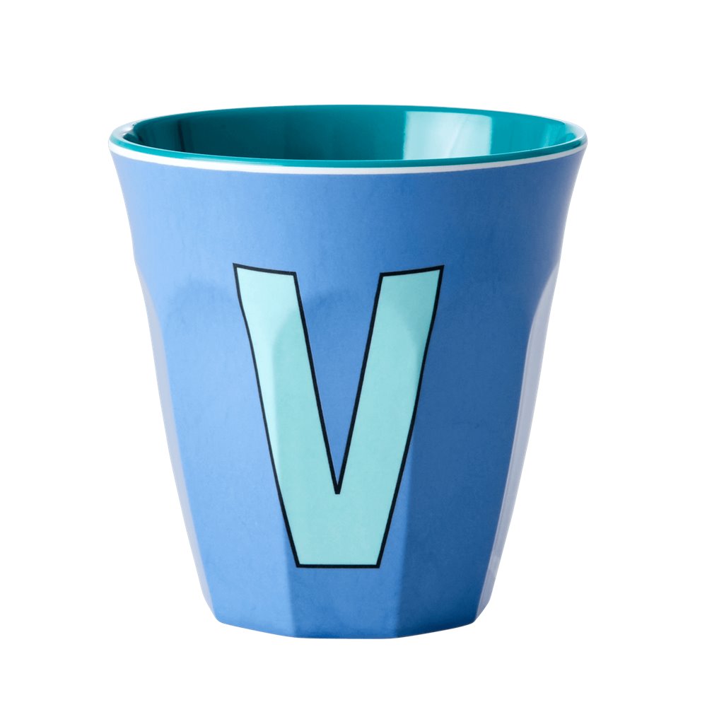 Alphabet Melamine Cups (Blue)