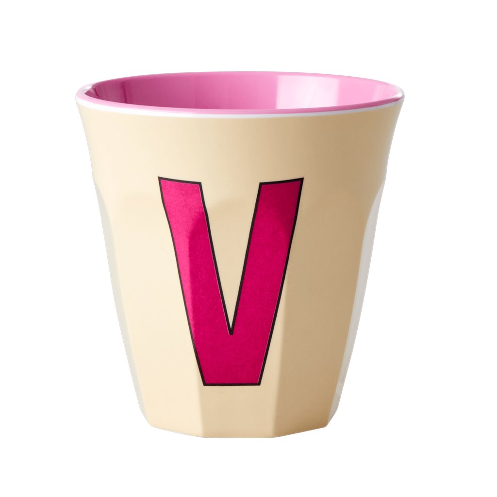 Alphabet Melamine Cups (Pink)