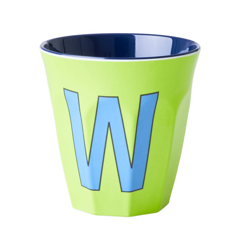 Alphabet Melamine Cups (Blue)