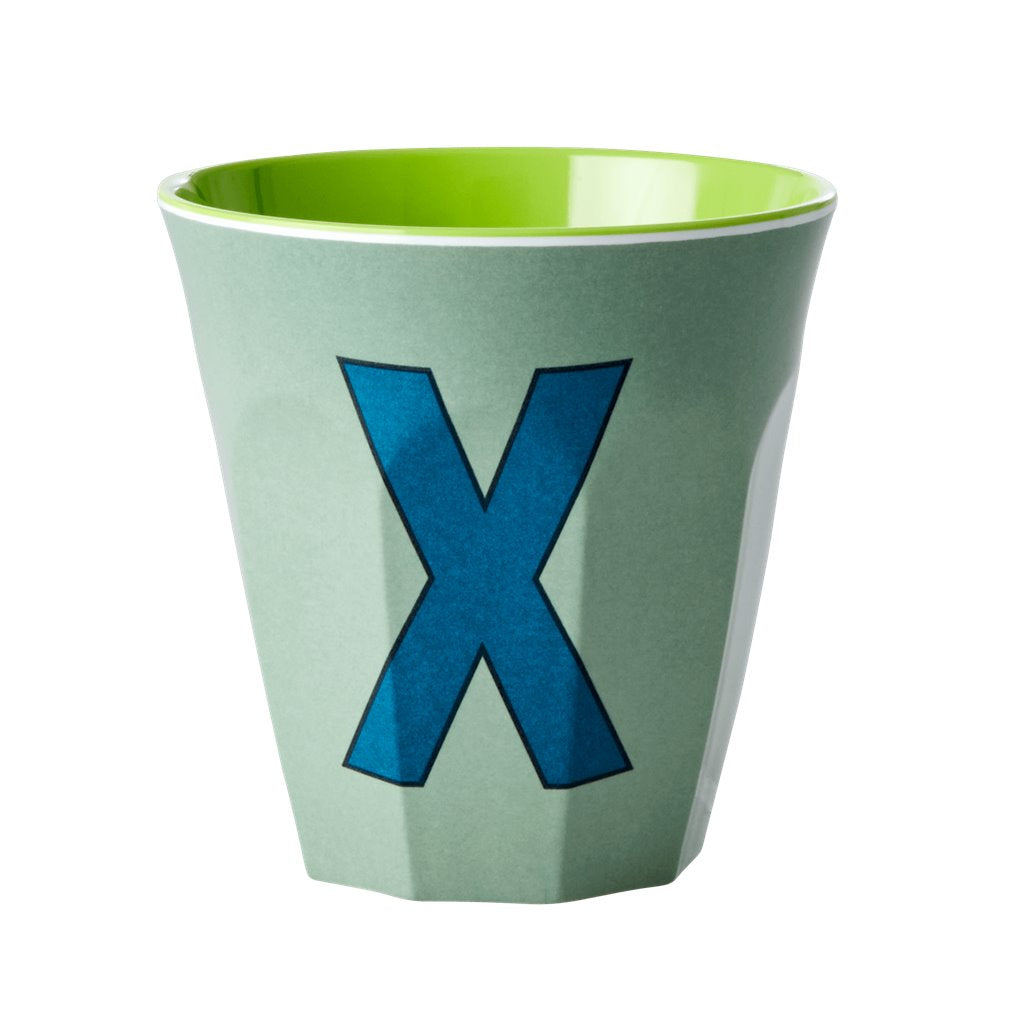 Alphabet Melamine Cups (Blue)