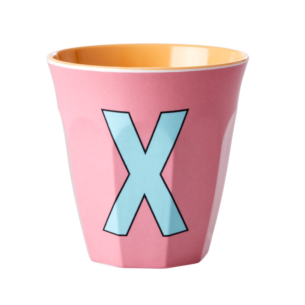 Alphabet Melamine Cups (Pink)