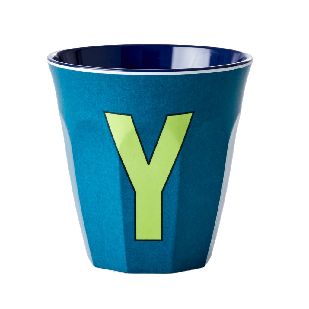 Alphabet Melamine Cups (Blue)