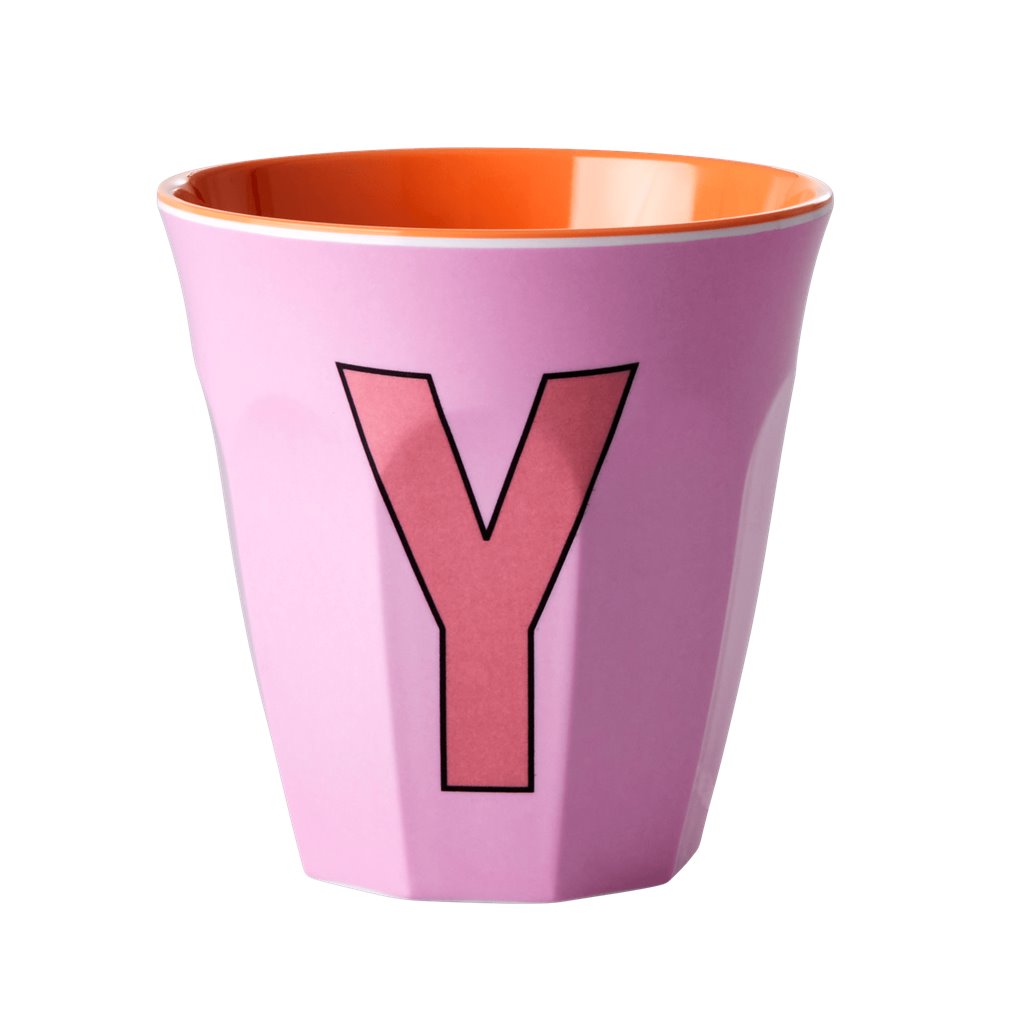 Alphabet Melamine Cups (Pink)