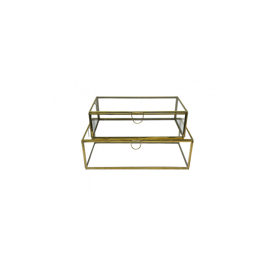 Rectangular Brass Jewelry Box