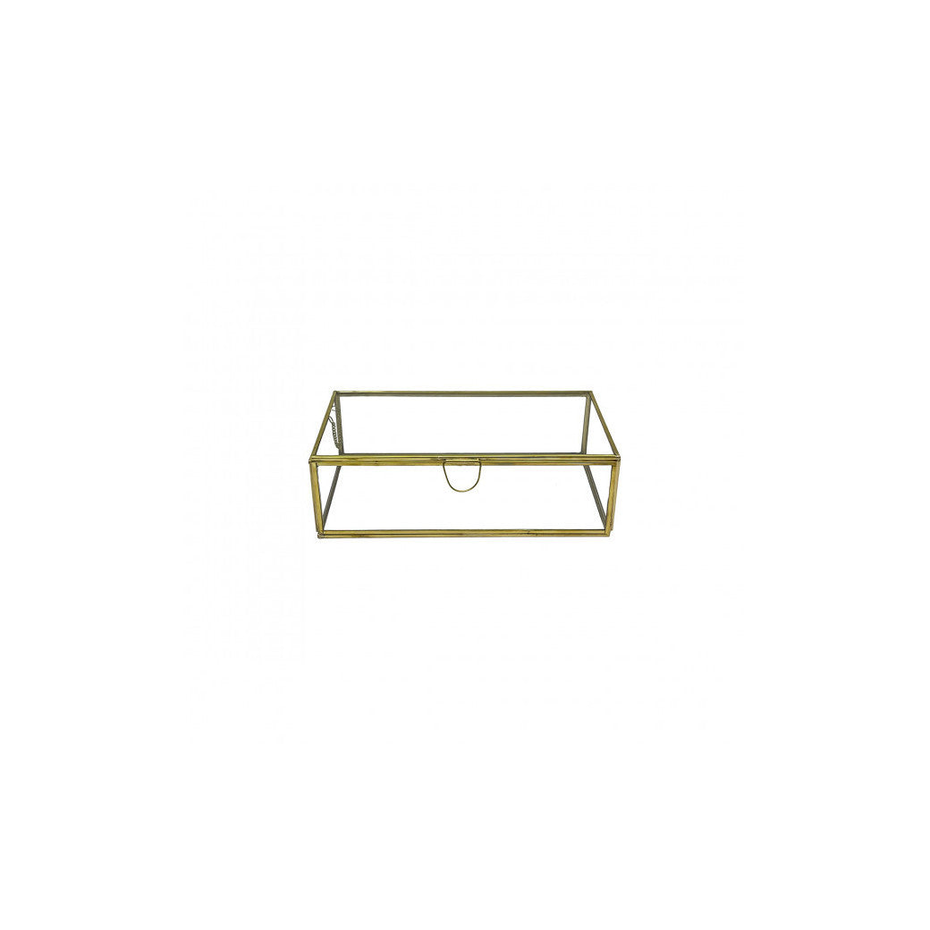 Rectangular Brass Jewelry Box